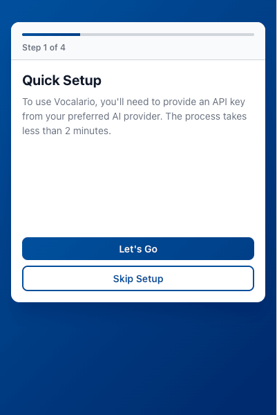 Start the onboarding process