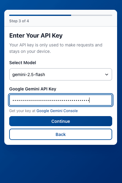 Add your API key